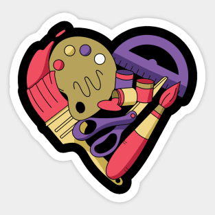 Crafty Heart - Creative Pulse Sticker